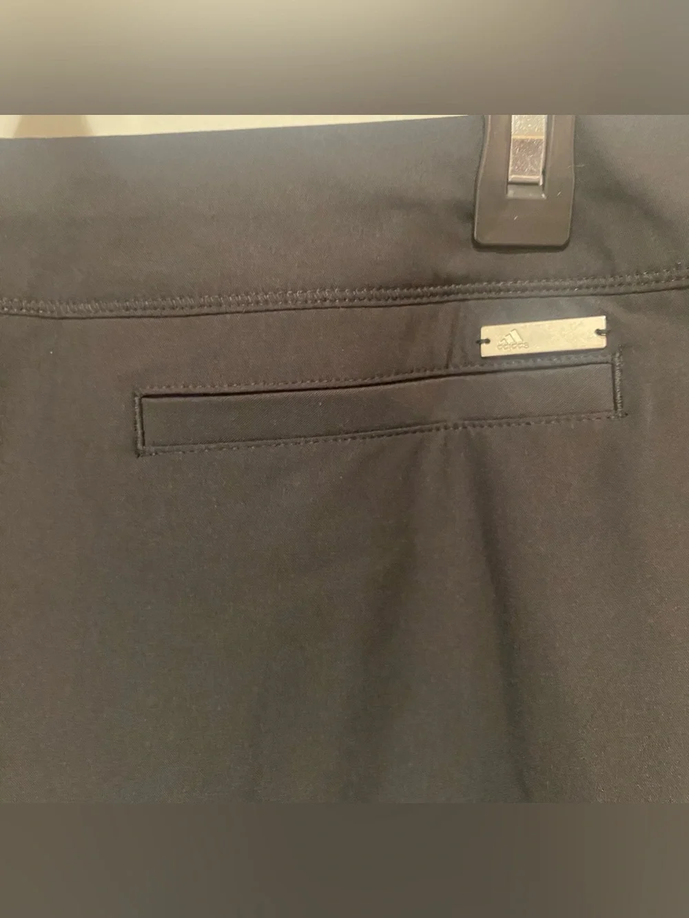 adidas Black Golf Skirt with Geometric Hem